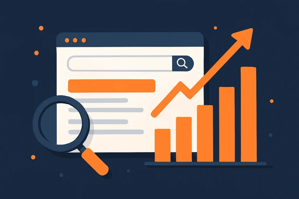 Resultado de búsqueda subiendo al primer puesto de Google: posicionamiento SEO para empresas